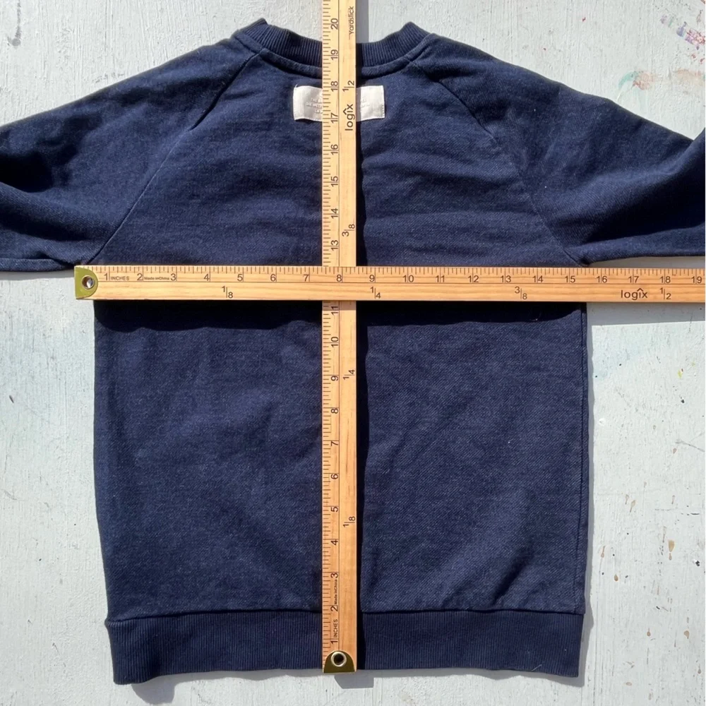 Kid's‎ Adidas Sweatshirt Blue Solid S Street Casual Gym Active Logo Casual Retro